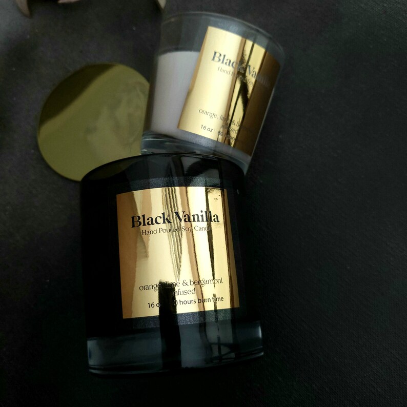 Niestandardowa błyszcząca złot – Personalised Candle Label recenzja i cena